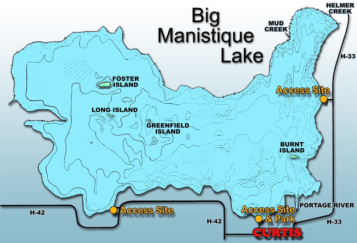 Manistee Lake Depth Chart